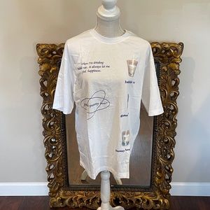 Gozo Minus White T-Shirt Ladies Size S